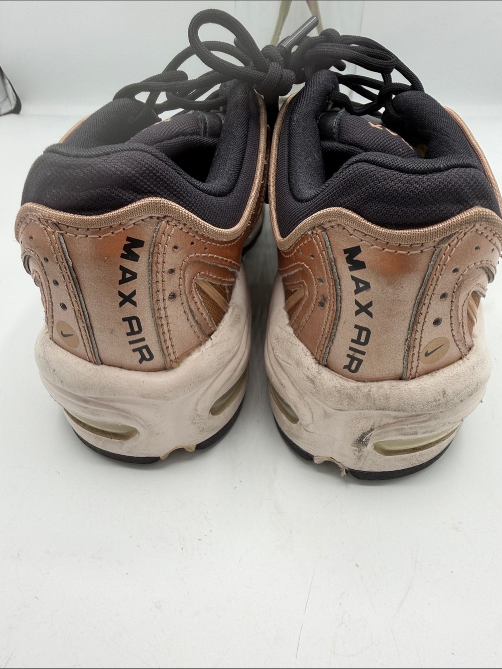 Nike Air Max Women’s Metallic Copper Athletic Sneakers with Black Accents - Picture 4 of 8